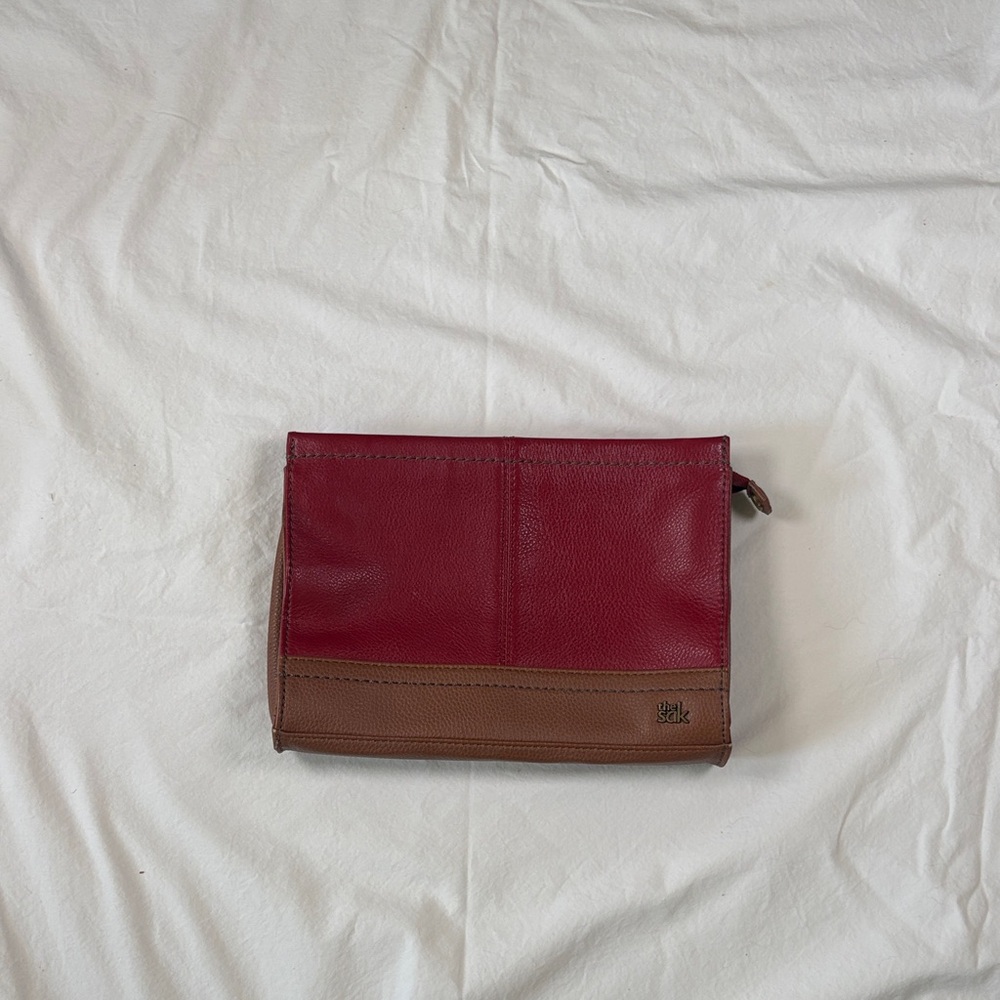 Vintage Red and Brown Purse